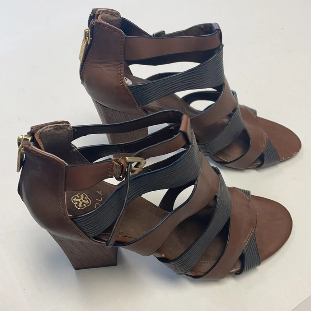 Isola wooden heel sandals